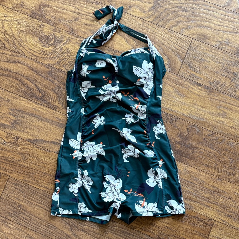 Floral Halter Swimsuit